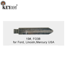 KEYECU 10x KEYDIY Universal Remotes Flip Key Blade 19#, FO38 for Ford, for Lincoln, for Mercury USA 2024 - buy cheap