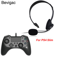 Игровая гарнитура Bevigac с одним ухом, наушники с микрофоном для игровой станции 4 Playstation PS 4 PS4 Slim Controller 2024 - купить недорого