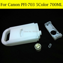 5 шт./лот заводская цена, чернильный картридж для Canon PFI703, для принтера Canon iPF810 iPF815 iPF820 iPF825 с чипом 2024 - купить недорого