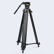 Trípode profesional WF718 para videocámara, accesorio de alta resistencia con cabeza fluida para Canon y Nikon, novedad, envío por DHL 2024 - compra barato