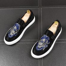 Zapatos de suela gruesa con diamantes de imitación pirata para hombre, zapatillas de skateboard, de moda, de diseñador de lujo 2024 - compra barato