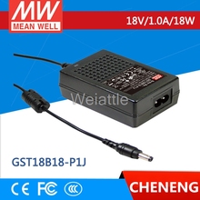 MEAN WELL original GST18B18-P1J 18V 1A meanwell GST18B 18V 18W AC-DC High Reliability Industrial Adaptor 2024 - buy cheap