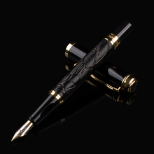 DIKA WEN estilo clásico canetas pluma de Metal regalo de lujo negocios pluma 0,5mm pistón convertidor plumas para escribir 2024 - compra barato