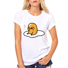 Новейшая летняя женская футболка, Японские футболки Lazy Egg Kawaii, модная женская футболка, одежда 2024 - купить недорого