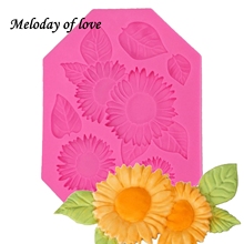 1Pcs DIY Sunflower Silicone molds flower soap mold chrysanthemum silicone molds silica gel die 3D Aroma stone moulds T1256 2024 - buy cheap