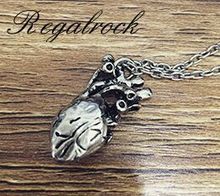 Regalrock-collar de cristal humano, corazón anatómico gótico, oferta, envío gratis 2024 - compra barato