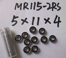 10pcs MR115-2RS Rubber Sealed Ball Bearing Miniature Bearing 5 x 11 x 4mm 2024 - buy cheap