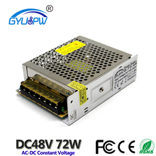 Single Output 48 volt Switching Power Supply DC48V 1.5A 72W led Driver AC100-240V Input to DC 48V SMPS For LED Light CNC Stepper 2024 - buy cheap