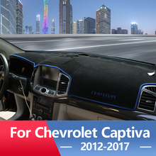 Capa para painel do carro, almofada com luz, instrumento, plataforma, tapete, guarnição lhd, para chevrolet captiva 2011 2012 2015 2016 2017 2024 - compre barato