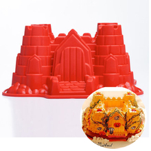 3D Castle Silicone Cake Chocolate Bread Fondant Decorating Baking Pan Bundt Mould Mold 2024 - buy cheap