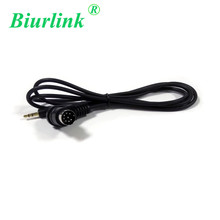 Biurlink-Adaptador de entrada de Audio MP3 para teléfono inteligente, Cable auxiliar de 8 pines M-BUS, para Alpine KCM-123B, iPhone MP3 2024 - compra barato