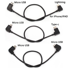 Кабель для передачи данных FPV Micro USB для освещения/type C/Micro USB OTG для IPhone iPad DJI Osmo Pocket Adapter Spark/MAVIC Pro 2 Air Control 2024 - купить недорого