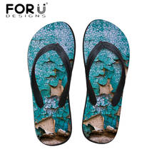 FORUDESIGNS 2019 Fashion Women Light Flip Flops 3D Printing Female Summer Beach Slippers Ladies Girls Casual Flat Sandals Shoes 2024 - buy cheap