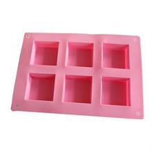 New Practical 6-Cavity Plain Rectangle Soap Mold Silicone Mould Tray for Homemade Craft DIY Tools 2024 - buy cheap