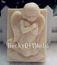 wholesale!!!1pcs New Style Shy Angel (Z02) Silicone Handmade Soap Mold Crafts DIY Mould 2024 - buy cheap