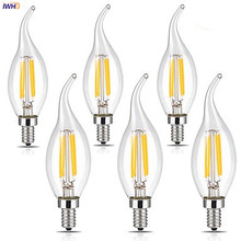 IWHD-Bombillas E14 Vintage de filamento LED, 4W, 110V-220V, Edison, Retro, Lámpara decorativa Industrial 2024 - compra barato