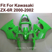 Лидер продаж Обтекатели для Kawasaki ZX6R зеленый лайм 2000 2001 2002 Ninja ZX 6R 636 00 01 02 комплект обтекателей CN46 2024 - купить недорого