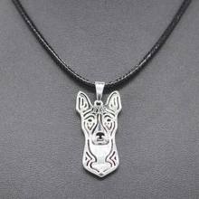 Collar de cadena de cuerda para mujer, joyería para mujer, collares de perro para enamorados, collares con colgante de Metal Basenji, envío directo 2024 - compra barato