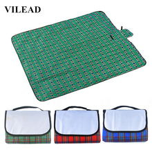 VILEAD-Manta a cuadros impermeable para pícnic en la playa, manta a prueba de humedad para acampar, 150x80CM150x60CM 2024 - compra barato