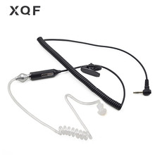 Xqf-fone de ouvido headset ptt com tubo de ar fbi, 2.5mm, rádio, comunicação, walkie talkie, motorola, t60, t80, t3, t5, t7 2024 - compre barato