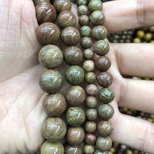 Wholesale 1string of 15" Natural Green Banded Stone Jasper Beads 6mm 8mm 10mm 12mm Full Strand for jewelry making 2024 - buy cheap