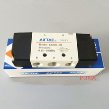 Airtac 1/4 дюймовый пневматический клапан 4A220-08 5 Way 2 Pos, пневматические соленоидные клапаны контроля воздуха, впускной клапан 1/4 "BSP 2024 - купить недорого