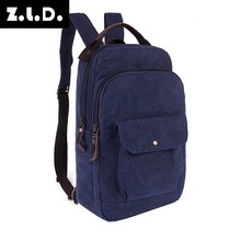 Z.L.D. New High Quality 16a Washable Canvas Backpack Fashion Casual Backpack Men And Women Travel Backpack Youth Student Bag 2024 - buy cheap