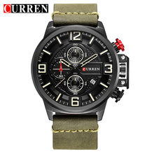 New Men Watch CURREN Luxury Men Brand Creative Chronograph Male Quartz Wristwatch Fashion Military Sport Waterproof  Male Watch 2024 - buy cheap