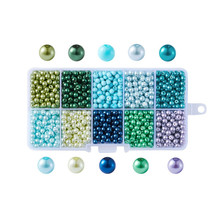 PandaHall 4mm 6mm 8mm 10 mm Glass Pearlized Round Ball Glass Pearl Beads for Necklace Bracelet Jewelry Making with storage box 2024 - buy cheap