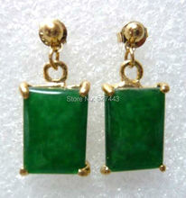 Wholesale free shipping >>>green stone//dangle earring 2024 - buy cheap