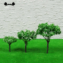 10pcs 4cm 5cm 6.5cm Scenery Landscape Train miniature Model Trees Scene Railway railroad Layout 2024 - buy cheap