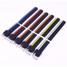 20mm 22mm 24mm Men Silicone Diver Waterproof Watch Band Rubber Strap Watchband matching strap 2024 - buy cheap