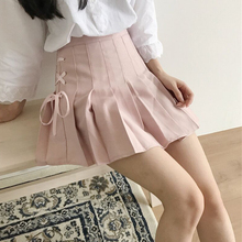 Teens Girls Summer Skirt Japanese Pleated Skirt Student Anti-walk High Waist A-line Sweet Fashion Casual Skirt 2024 - buy cheap