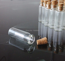 100 PCS 2 ml small glass vials with cork tops tiny bottles Little empty jars 2024 - buy cheap