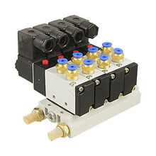 Válvula solenoide conectada, abafador de base com 2 posições 4v210-08 ac 110v 2024 - compre barato