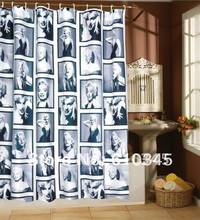 Free Shipping 180cmx180cm Polyester Marylin Monroe printing shower curtain Waterproof Mouldproof bathroom curtain with Hooks 2024 - buy cheap