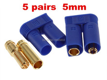 5Pair Male / Female  EC5 Style Bettery Connector 10piar 5.0mm Gold Bullet Plug 2024 - buy cheap