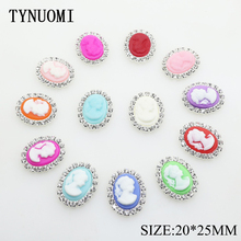 Christmas Decoration 10 pieces / batch 25 * 20MM Rhinestone Button Handmade Crafts DIY Holiday Funny Clothing Accessories 2024 - buy cheap