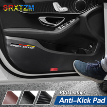 SRXTZM Newest Car Interior Door Anti Kick Mat Protective Pad Sticker Accessories For Mercedes-Benz w204 w205 w213 C E Class 1set 2024 - buy cheap