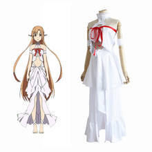 Anime SAO Sword Art Online 3 Fairy Dance Cosplay Asuna Yuuki Perucas Costume White Tops Skirt Halloween Party Suit 2024 - buy cheap