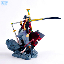 Hot Japan Anime One Piece Mihawk Action Figure Dracule Mihawk pose figures toy 15cm PVC Model for collection toys with box 2024 - buy cheap
