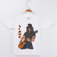 2019 New Casual Kids Clothes Children T-shirts White 100% Cotton Short Sleeve Guns N' Roses T Shirt Boys Tee Shirts Girls Tops 2024 - buy cheap