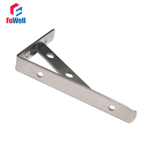 1pair(2pcs) Triangle Bracket 150/200/250/300mm L-sharped Triangular Shelf Bracket Support Stainless Steel DIY Table Bracket 2024 - buy cheap
