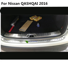 car styling 1-2PCS Protective Pad On The Rear Trunk Trim Lid Threshold Rear Door Sill Car Styling For Nissan QASHQAI 2016 2024 - buy cheap