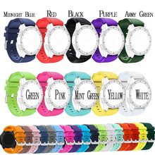 Silicone Band Wrist Strap 22mm For Samsung Galaxy Watch Classic Smart Watch 46MM silicone rubber watchbands strap gear s3 band 2024 - buy cheap