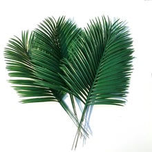 Artificial palm leaves 10pcs Green plants Decorative / artificial flowers for decoration / wedding decoration / 54cm long 2024 - buy cheap