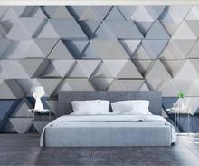 Papel de parede 3d para decoração, fundo de parede com gráficos geométricos abstratos 2024 - compre barato