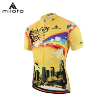 MILOTO Men Cycling Jersey Breathable Racing Cycling Shirts Reflective Pro Bike Wear Summer Short Sleeve MTB maillot ciclismo 2024 - buy cheap