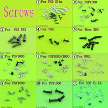 for NDSL Sets For Sony PS3 PS2 PS4 Controller Philips Head Replacement Screw Set Scre For PSP1000 Full screws w/ LR spring nuts 2024 - buy cheap