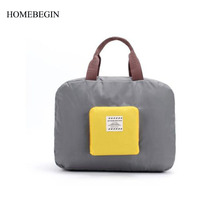 HOMEBEGIN Multifunctional Folding Travel Bags Waterproof Shopping Reusable Pouch Handbag Large Capacity Portable Luggage Bag 2024 - buy cheap